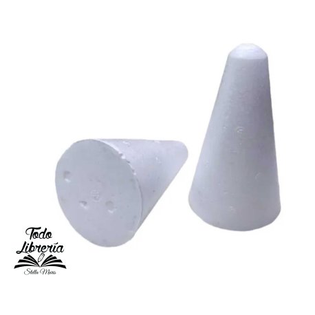 CONOS de telgopor 10 CMS x 10 unidades