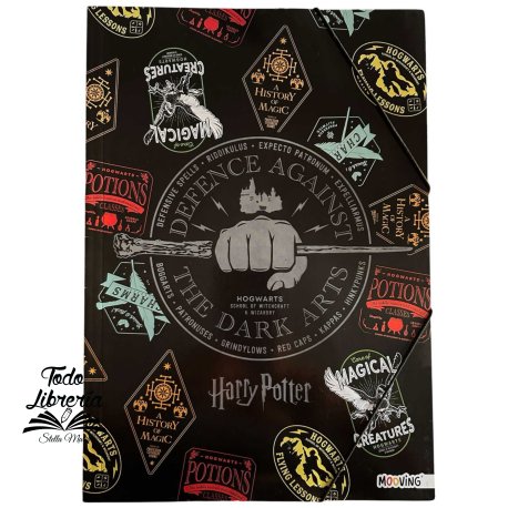 Carpeta 3 solapas con elástico MOOVING HARRY PORTER