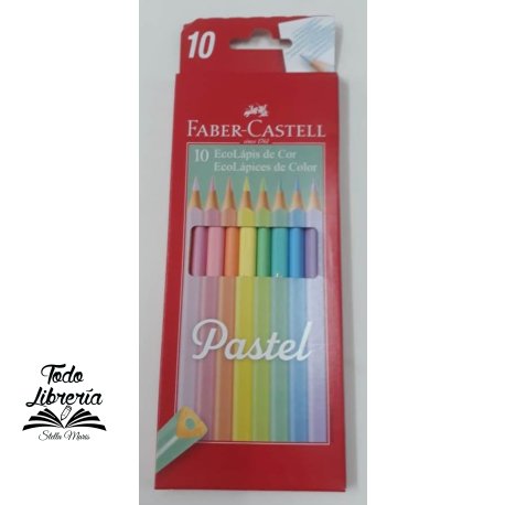 Pinturitas Faber-Castell ecolapiz x 10 largos pastel