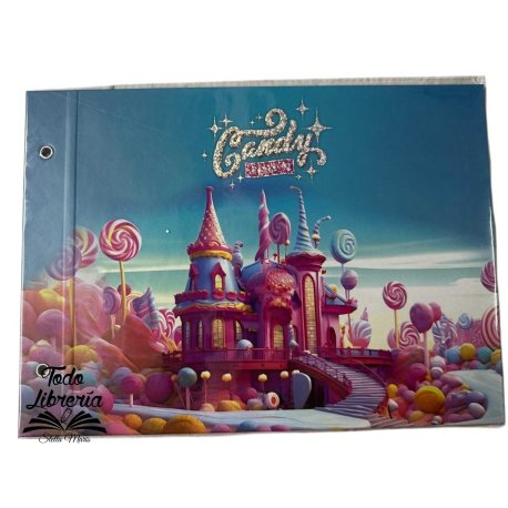 Carpeta Nº 5 HOLOGRÁFICA  con funda protectora PVC Rexon CANDY
