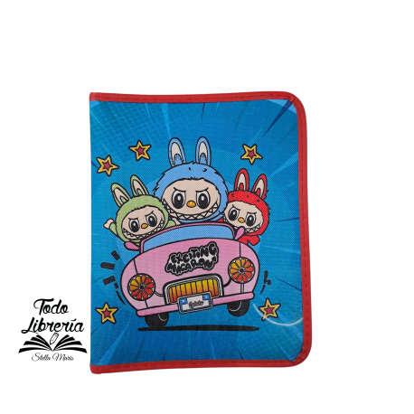 Cartuchera 1 piso LABUBU estampada