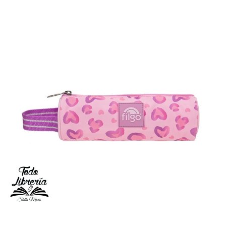 Cartuchera tubo Filgo keiway reload  animal print